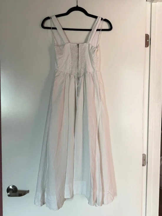 Reformation Balia Dress - White Linen - Picture 4 of 6